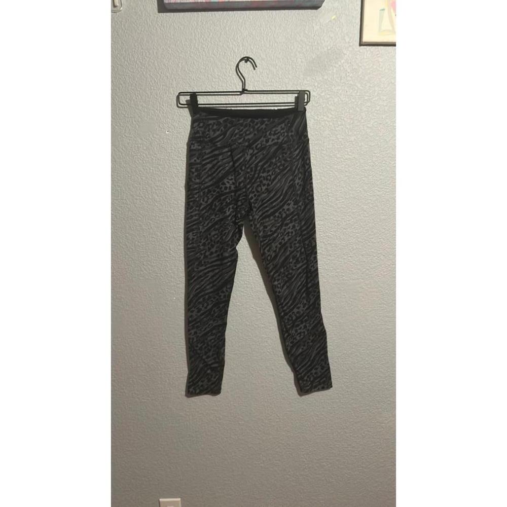 Black and Grey Pink Sport Leggings
